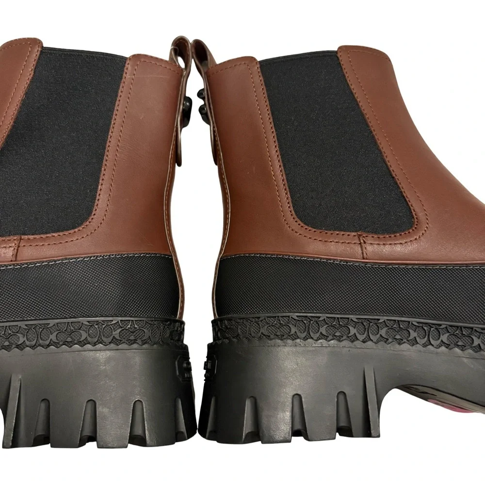 NWOT, COACH Jayla Chelsea Leather Ankle Boots, Sz 5.5 (fits like a Sz 5) - Picture 12 of 14